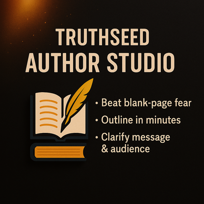 TruthSeed DIY Publishing Suite – Write, Edit & Publish Without the Guesswork