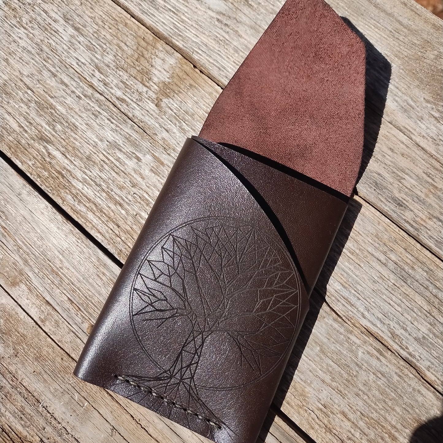 Tree of Life Wallet – Hand-Stitched Leather | Rooted in Kingdom Identity