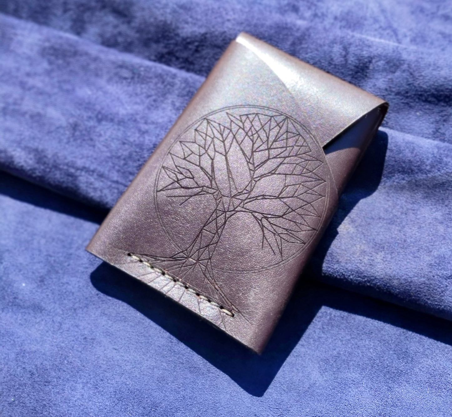Tree of Life Wallet – Hand-Stitched Leather | Rooted in Kingdom Identity