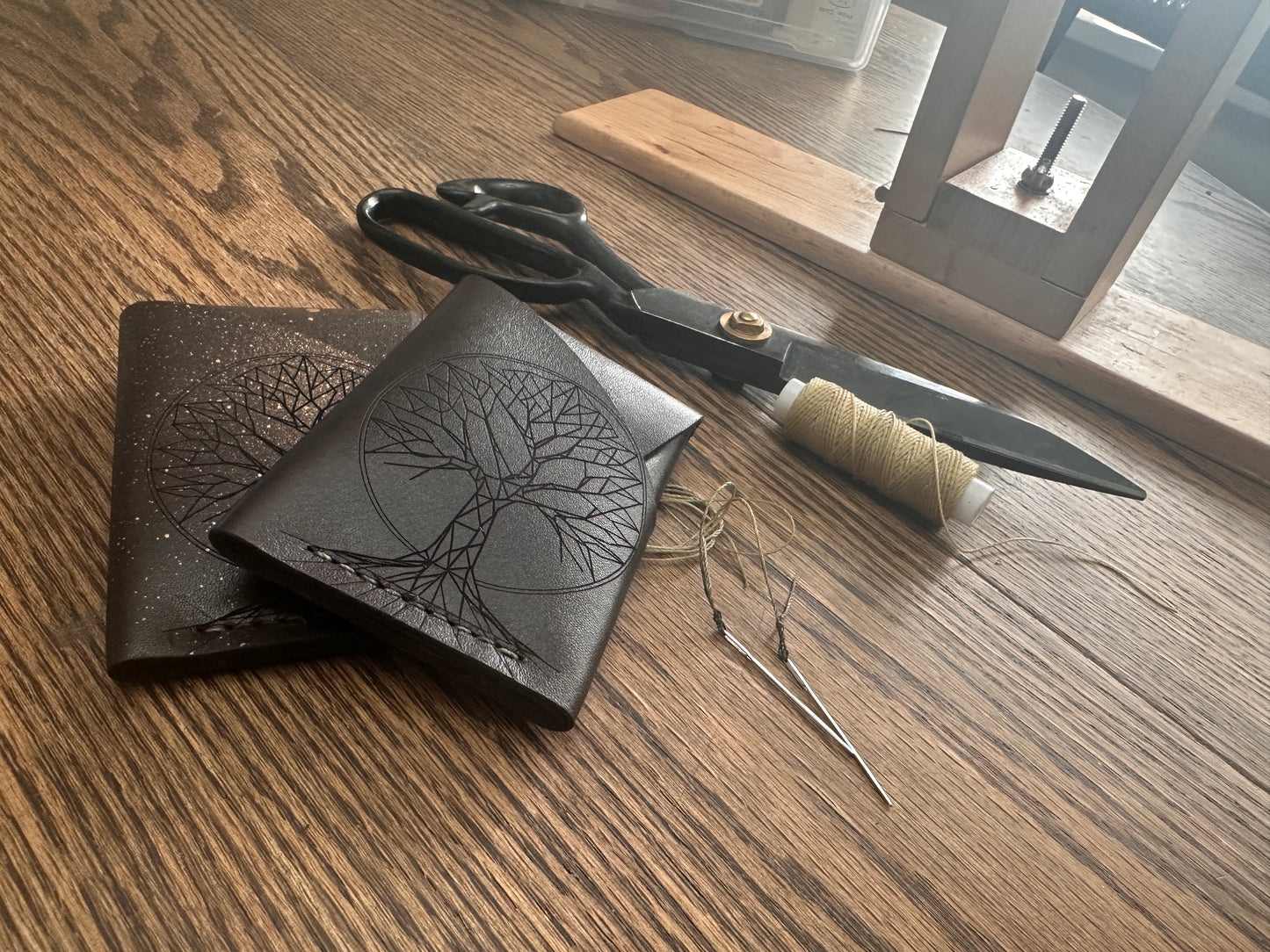 Tree of Life Wallet – Hand-Stitched Leather | Rooted in Kingdom Identity